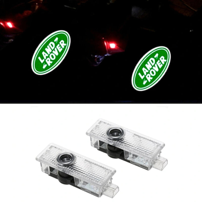 Set Of 2 Land Rover LED Car Door Lights-Car Door Sills