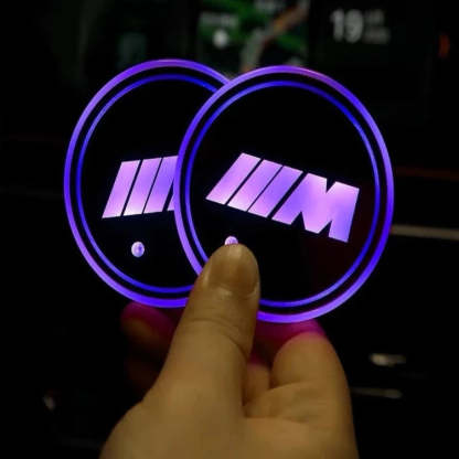 LED BMW Car Cup Holder Lights-Car Door Sills