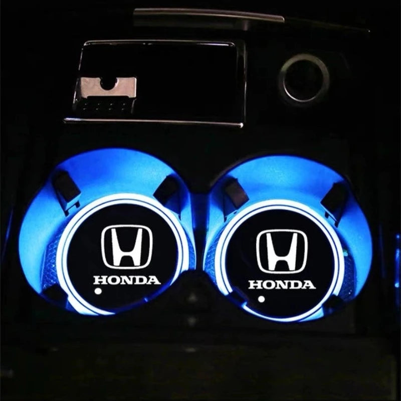 Honda LED Car Cup Holder Lights-Car Door Sills