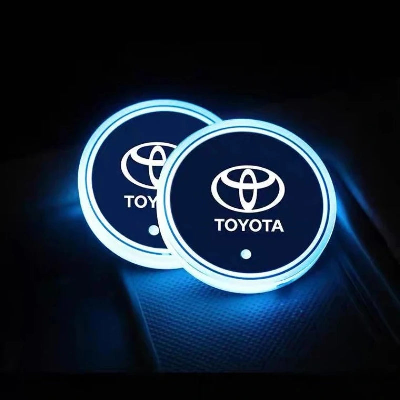 Toyota Car Coaster Cup Holder Lights-Car Door Sills