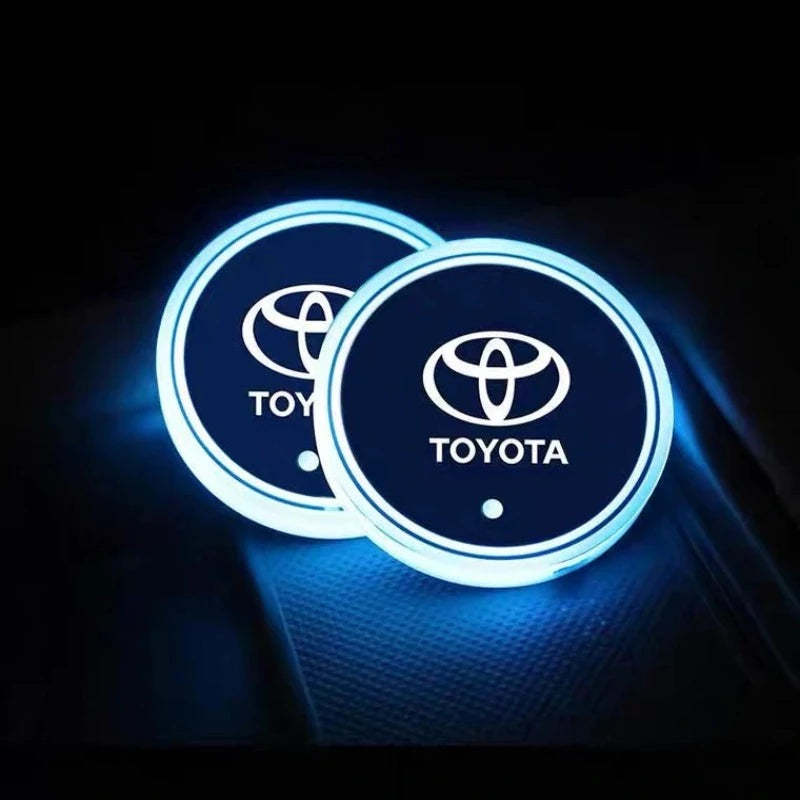 Toyota Car Coaster Cup Holder Lights-Car Door Sills