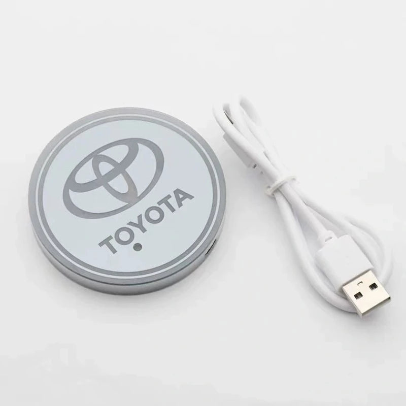 Toyota Car Coaster Cup Holder Lights-Car Door Sills
