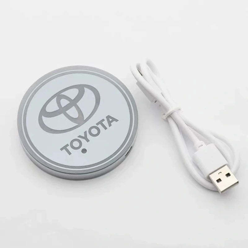 Toyota Car Coaster Cup Holder Lights-Car Door Sills