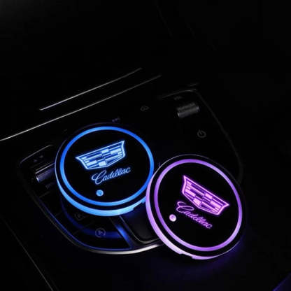 Cadillac LED Car Cup Holder Lights-Car Door Sills