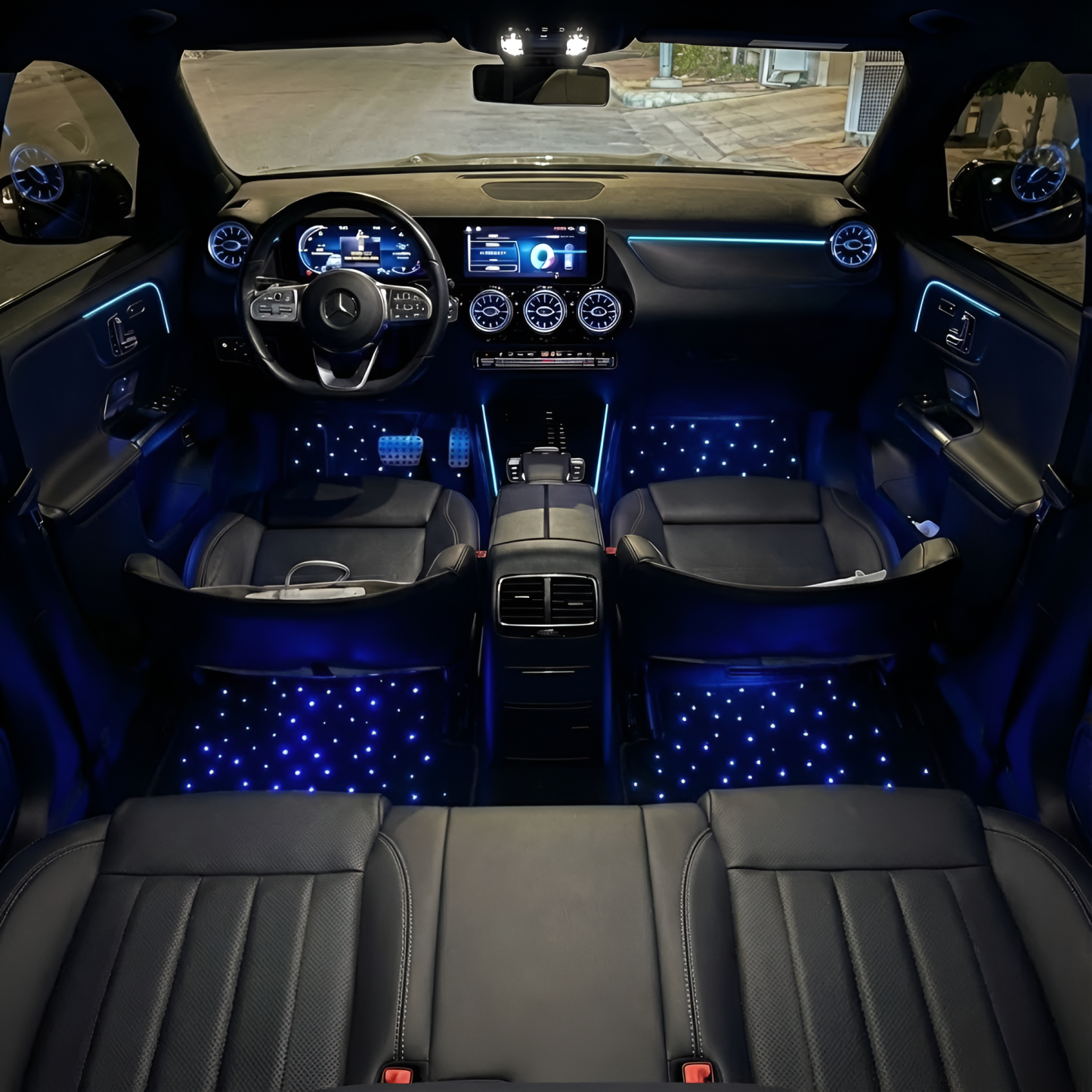 LED Starlight Car Floor Mats With App Control And RGB Effects
