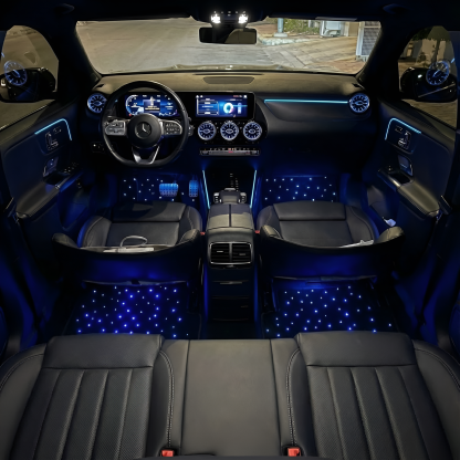 LED Starlight Car Floor Mats With App Control And RGB Effects