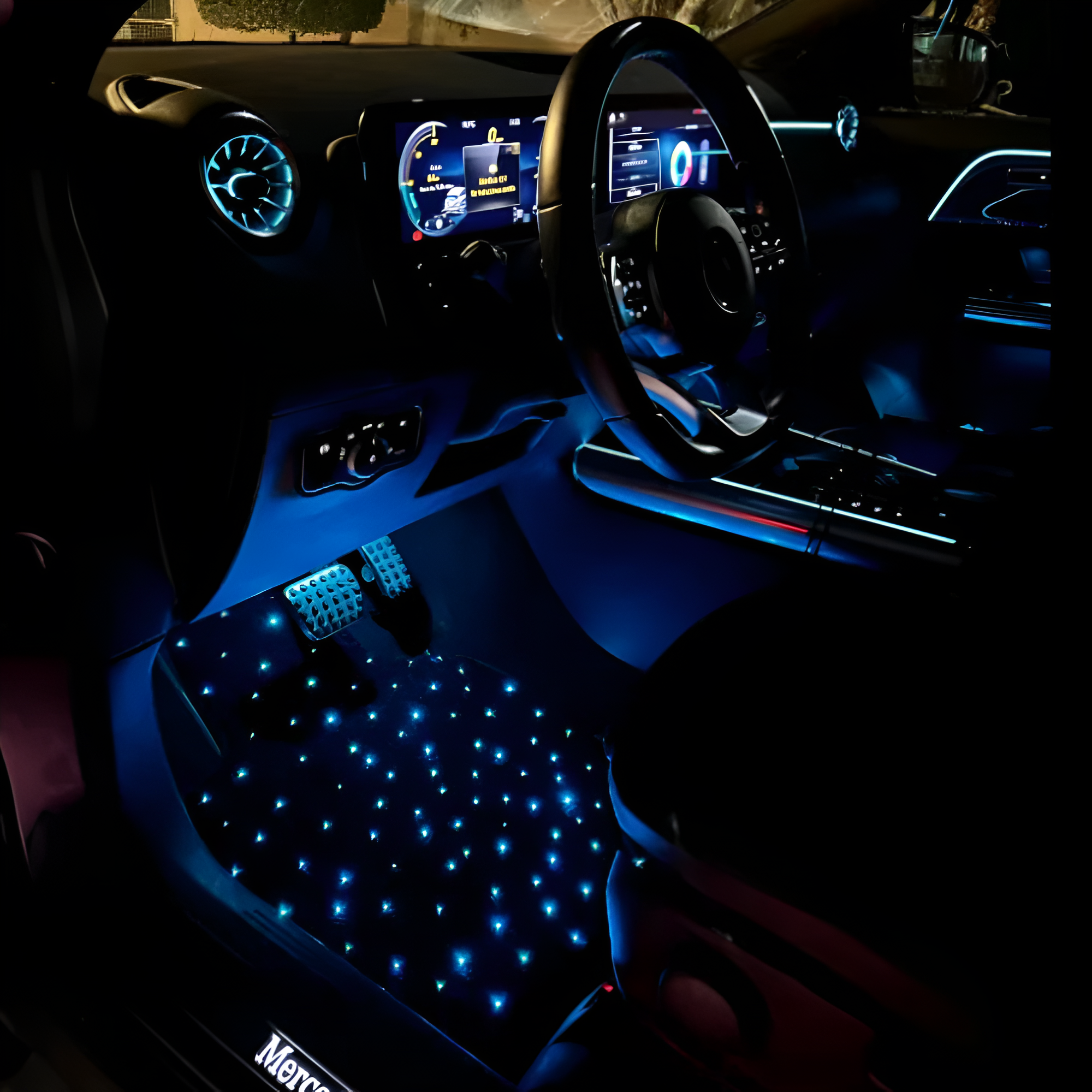 Rgb Racing Mat LED Starlight Car Floor Mats With App Control And RGB Effects – Car ...