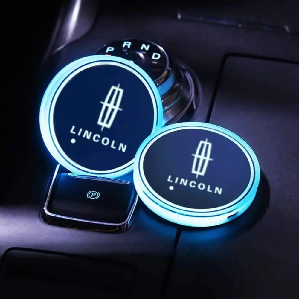 Lincoln Car Cup Holder Lights-Car Door Sills