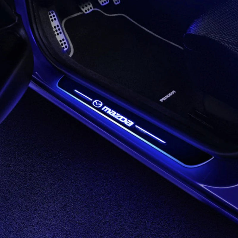 LED Wireless Illuminated Mazda Door Sills-Car Door Sills
