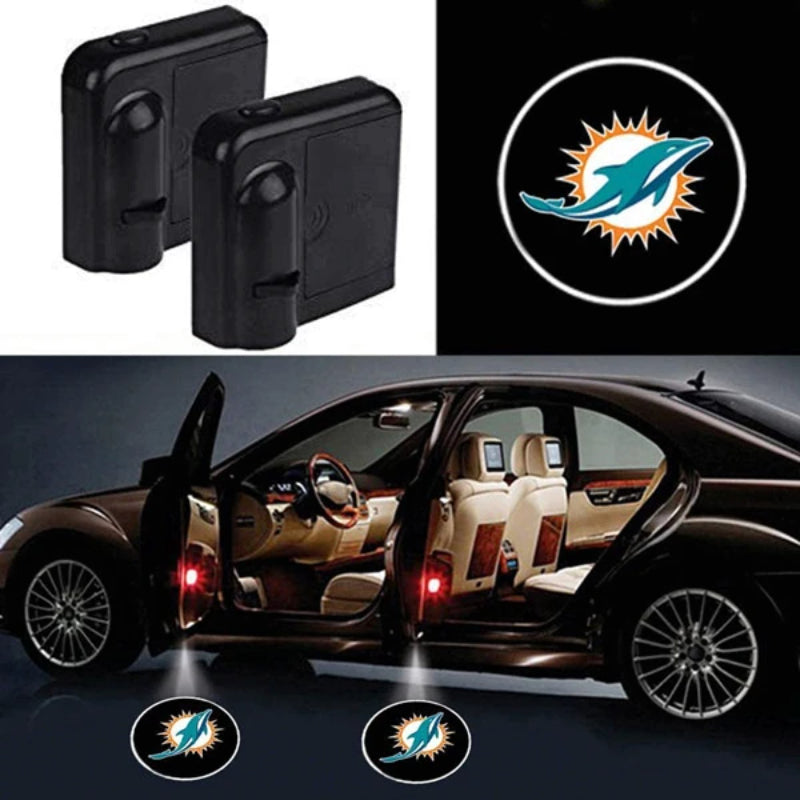Miami Dolphins Car Door Lights-Car Door Sills