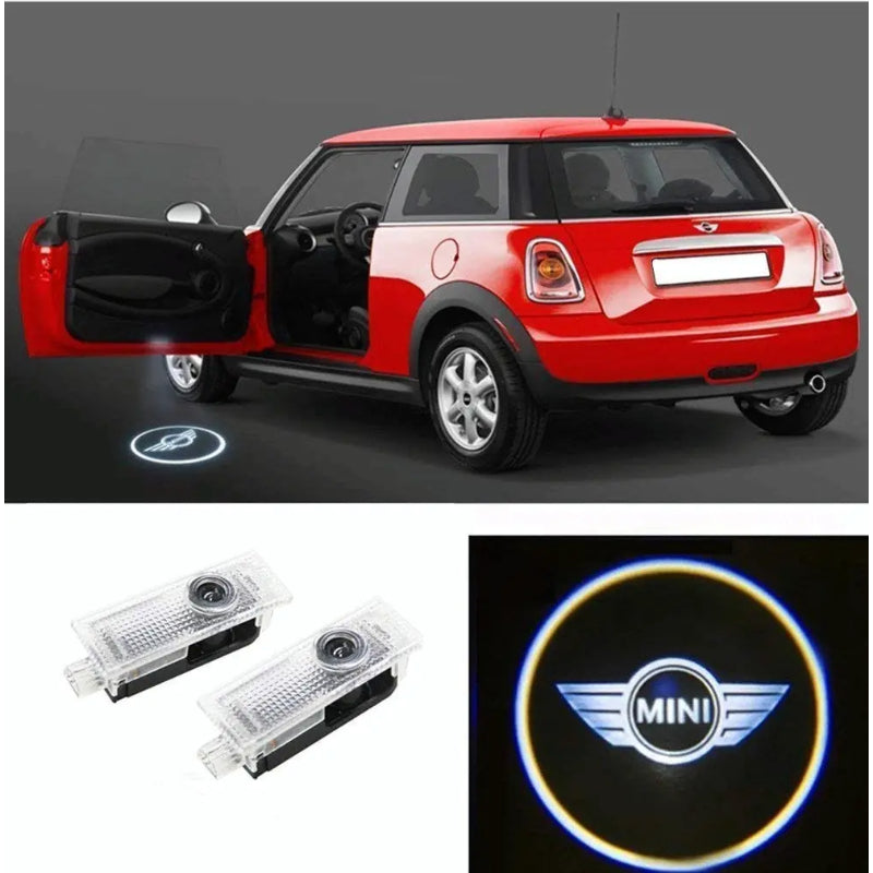 Set Of 2 Mini Cooper Car Door Lights-Car Door Sills
