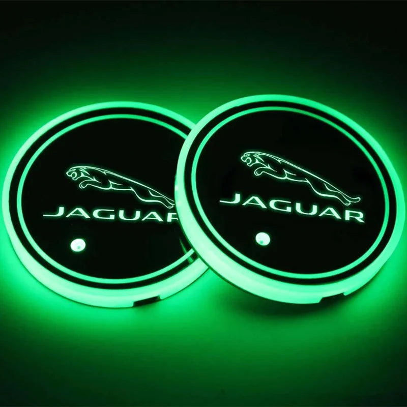 Jaguar Car Cup Holder Lights-Car Door Sills