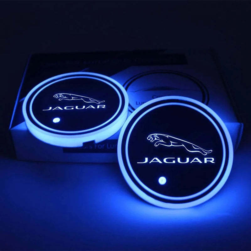 Jaguar Car Cup Holder Lights-Car Door Sills