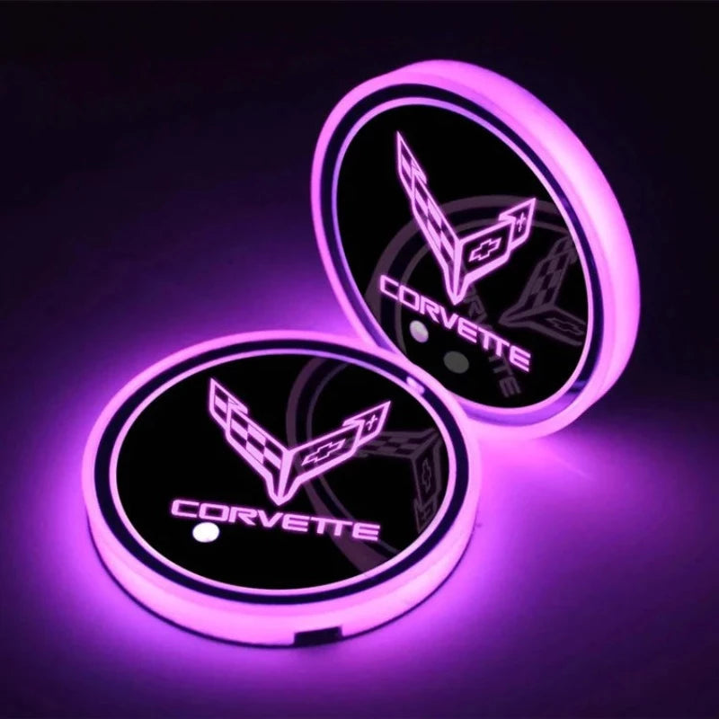 LED Corvette Cup Holder Lights-Car Door Sills