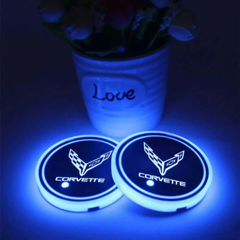 LED Corvette Cup Holder Lights-Car Door Sills