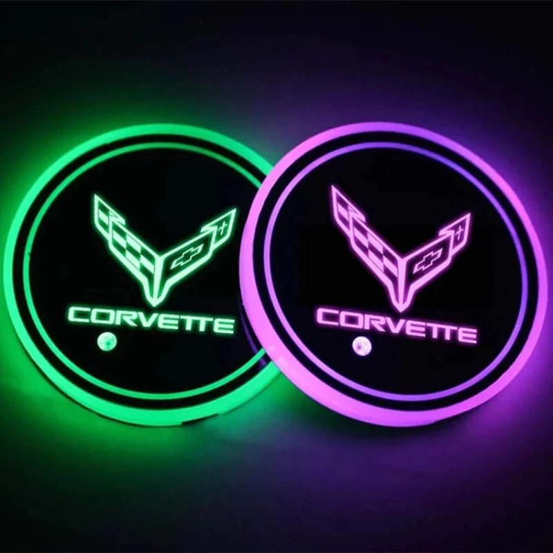 LED Corvette Cup Holder Lights-Car Door Sills