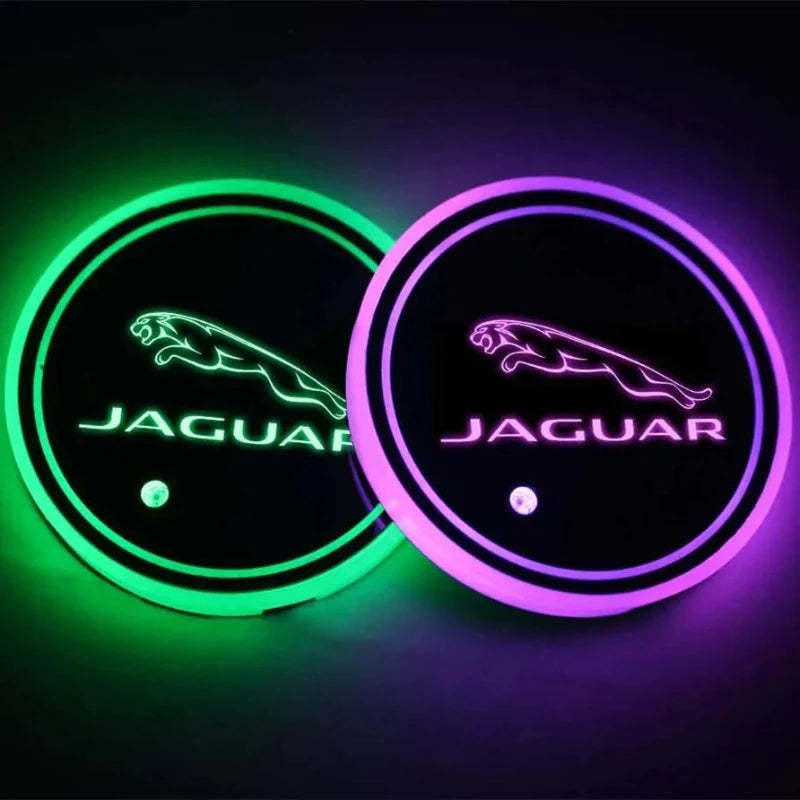 Jaguar Car Cup Holder Lights-Car Door Sills