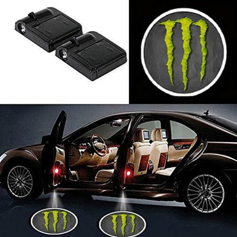 Set Of 2 Monster Car Door Lights-Car Door Sills