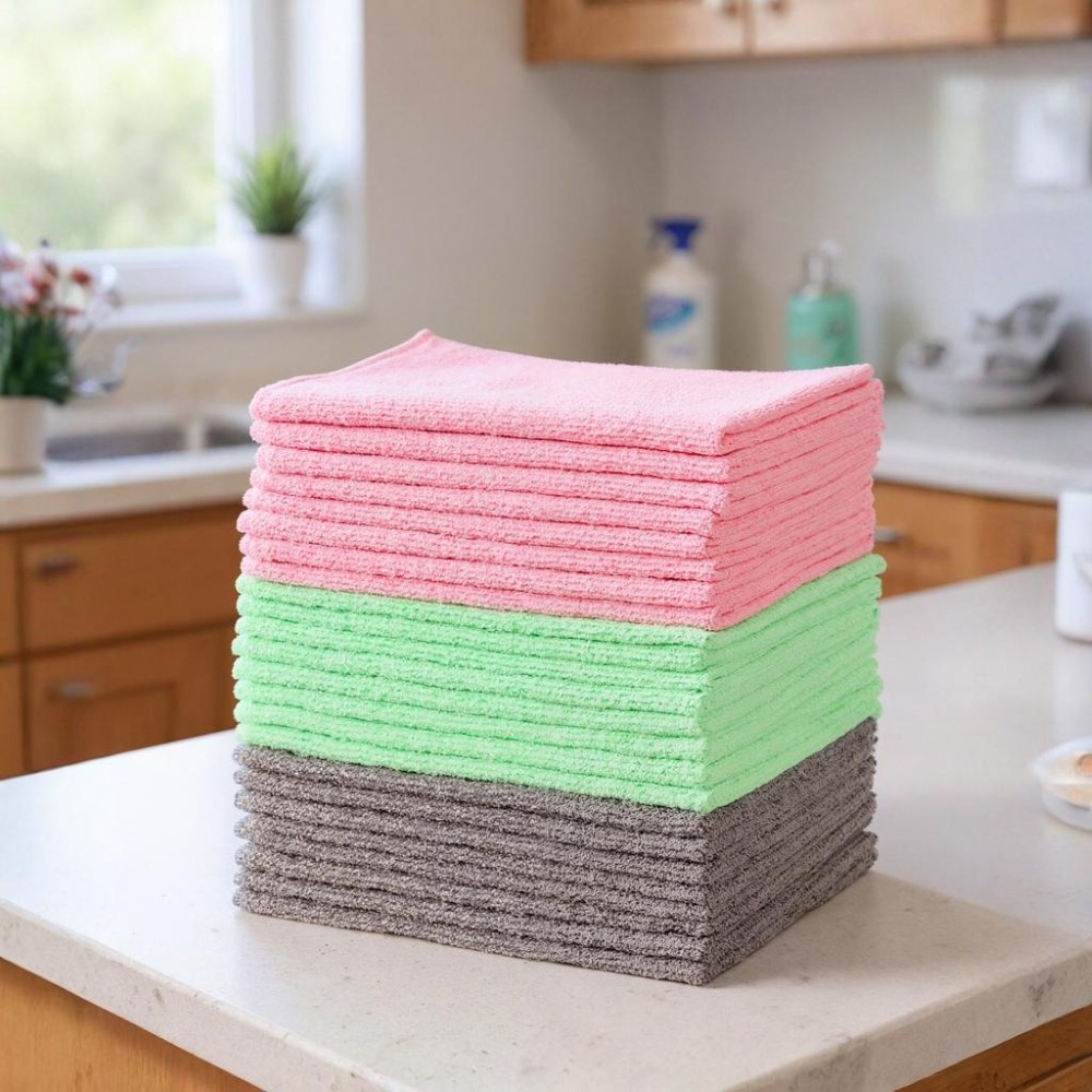 Non Abrasive Microfiber Cleaning Cloths 