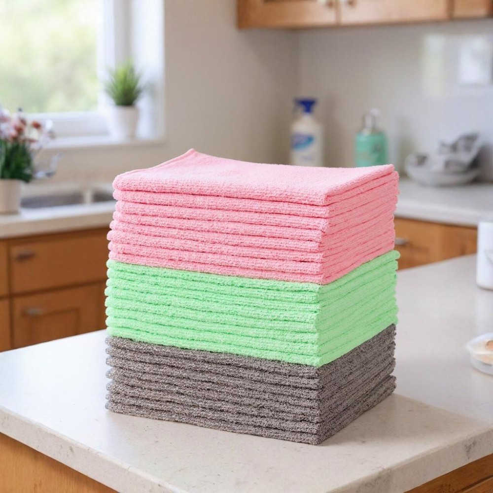 Non Abrasive Microfiber Cleaning Cloths 