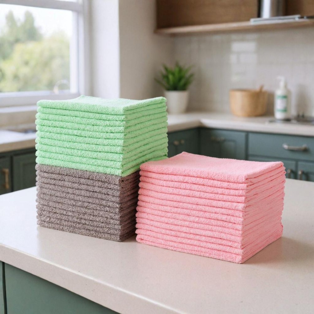 Non Abrasive Microfiber Cleaning Cloths 