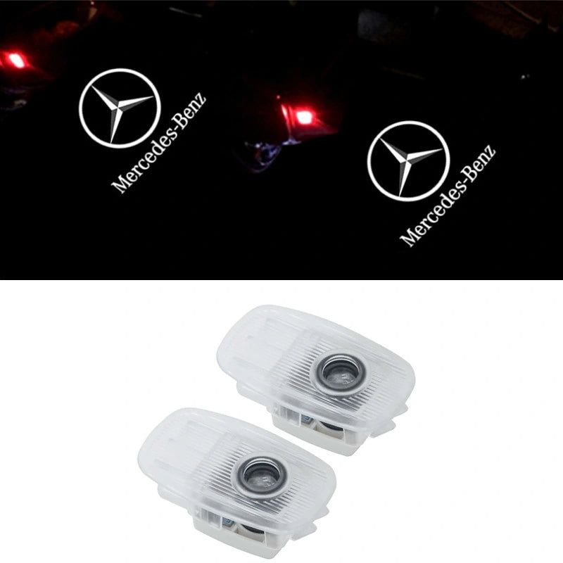 Set Of 2 Benz Mercedes Car Door Lights-Car Door Sills