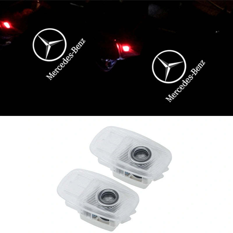 Set Of 2 Benz Mercedes Car Door Lights-Car Door Sills