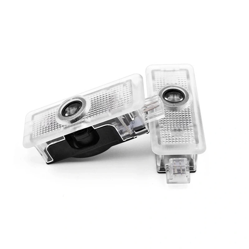 Set Of 2 Benz Mercedes Door Light Logo-Car Door Sills