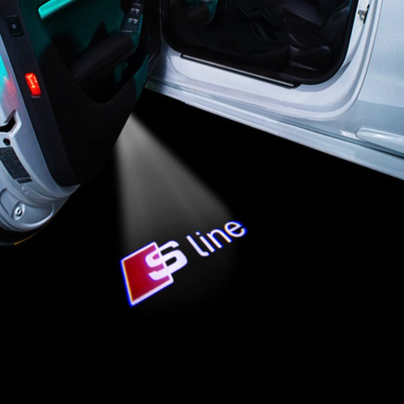 Set Of 2 Audi Door Projector Light-Car Door Sills