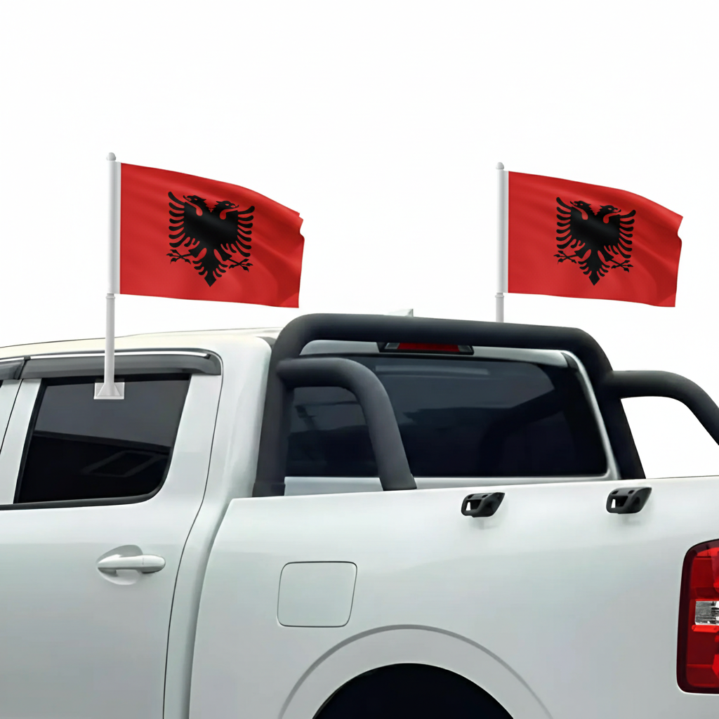 Official FIFA 2026 Albania Car Flag