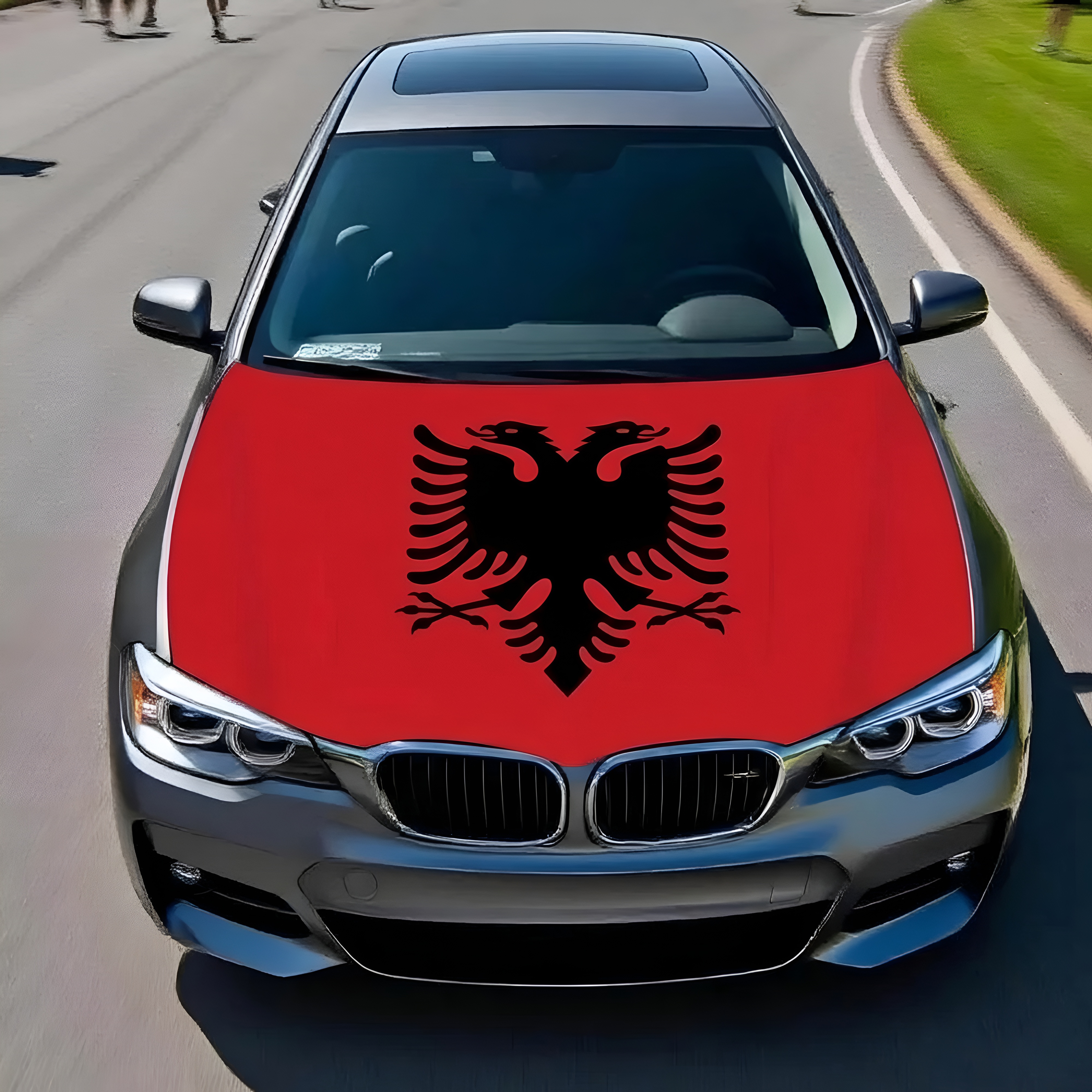 Official FIFA 2026 Albania Flag Car Hood Cover