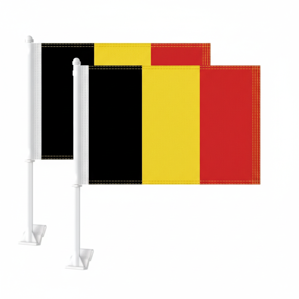 Official FIFA 2026 Belgium Car Flag