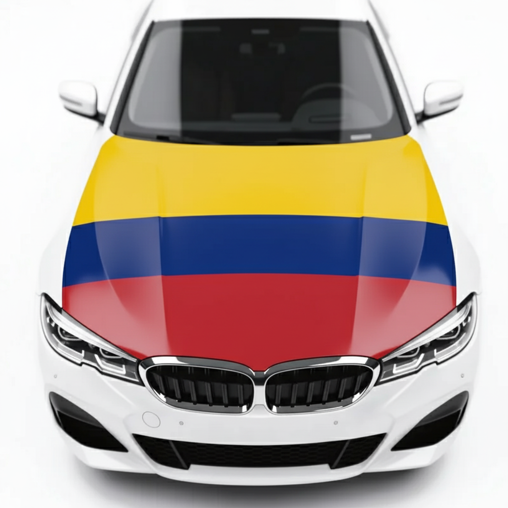 Official FIFA 2026 Colombia Flag Car Hood Cover