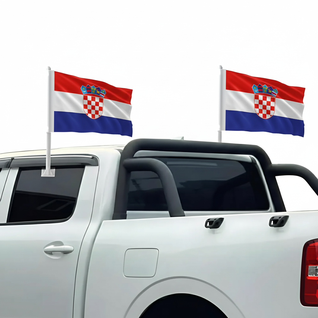 Official FIFA 2026 Croatia Car Flag