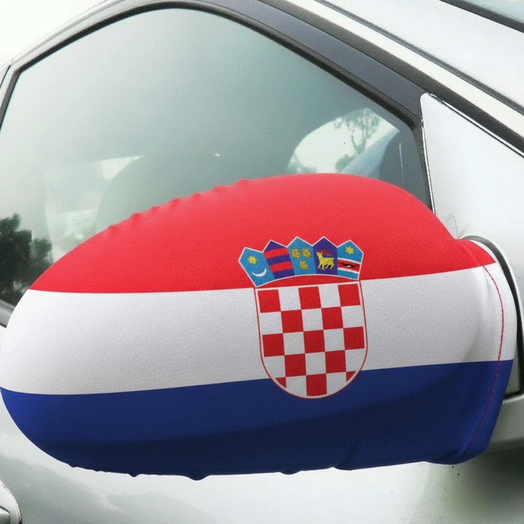 Official FIFA 2026 Croatia Car Mirror Flag