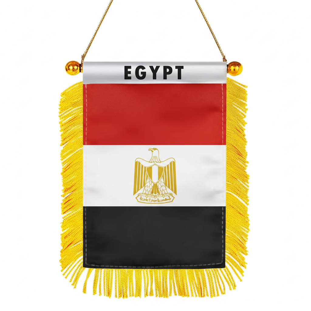 Official FIFA 2026 Egypt Car Window Mini Decorative Flag