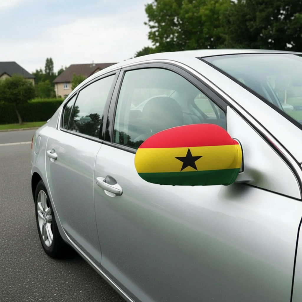 Official FIFA 2026 Ghana Car Mirror Flag