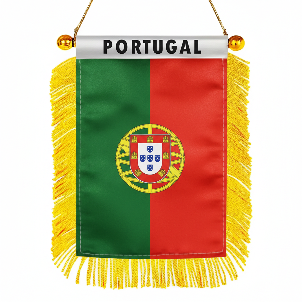 Official FIFA 2026 Portugal Car Window Mini Decorative Flag
