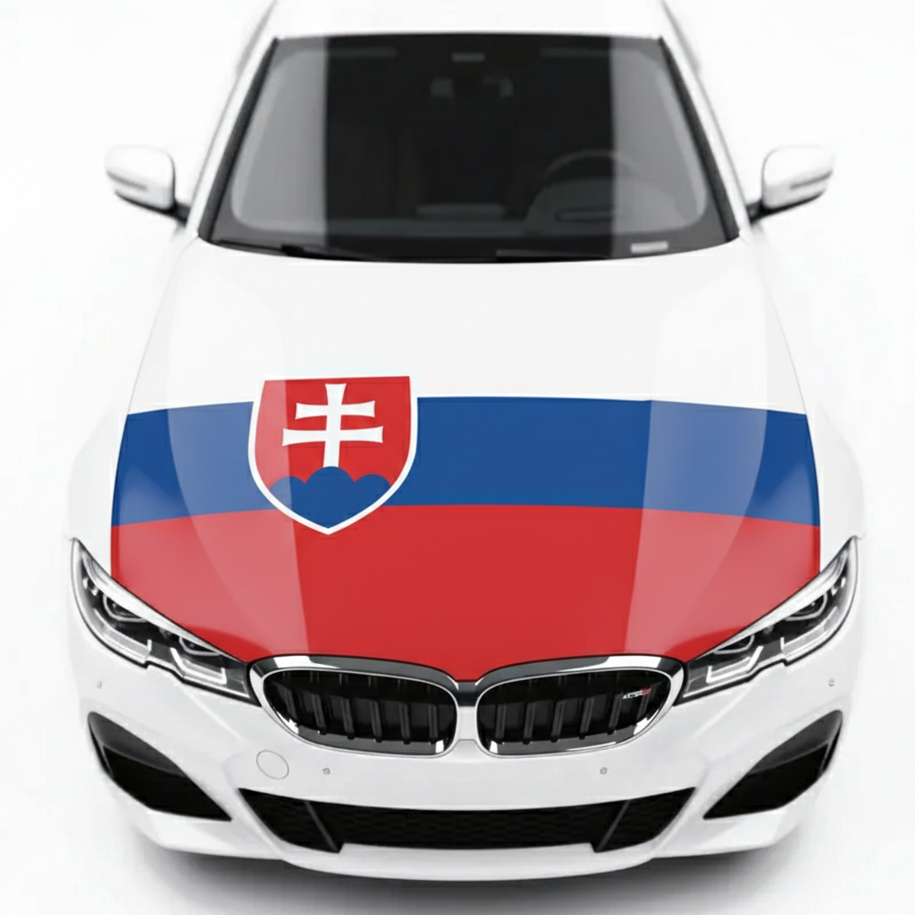 Official FIFA 2026 Slovakia Flag Car Hood Cover
