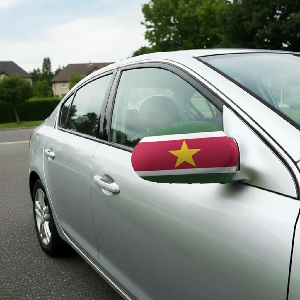 Official FIFA 2026 Suriname Car Mirror Flag