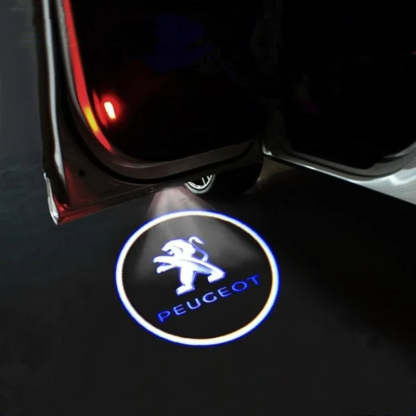 Set Of 2 Peugeot LED Car Door Lights-Car Door Sills
