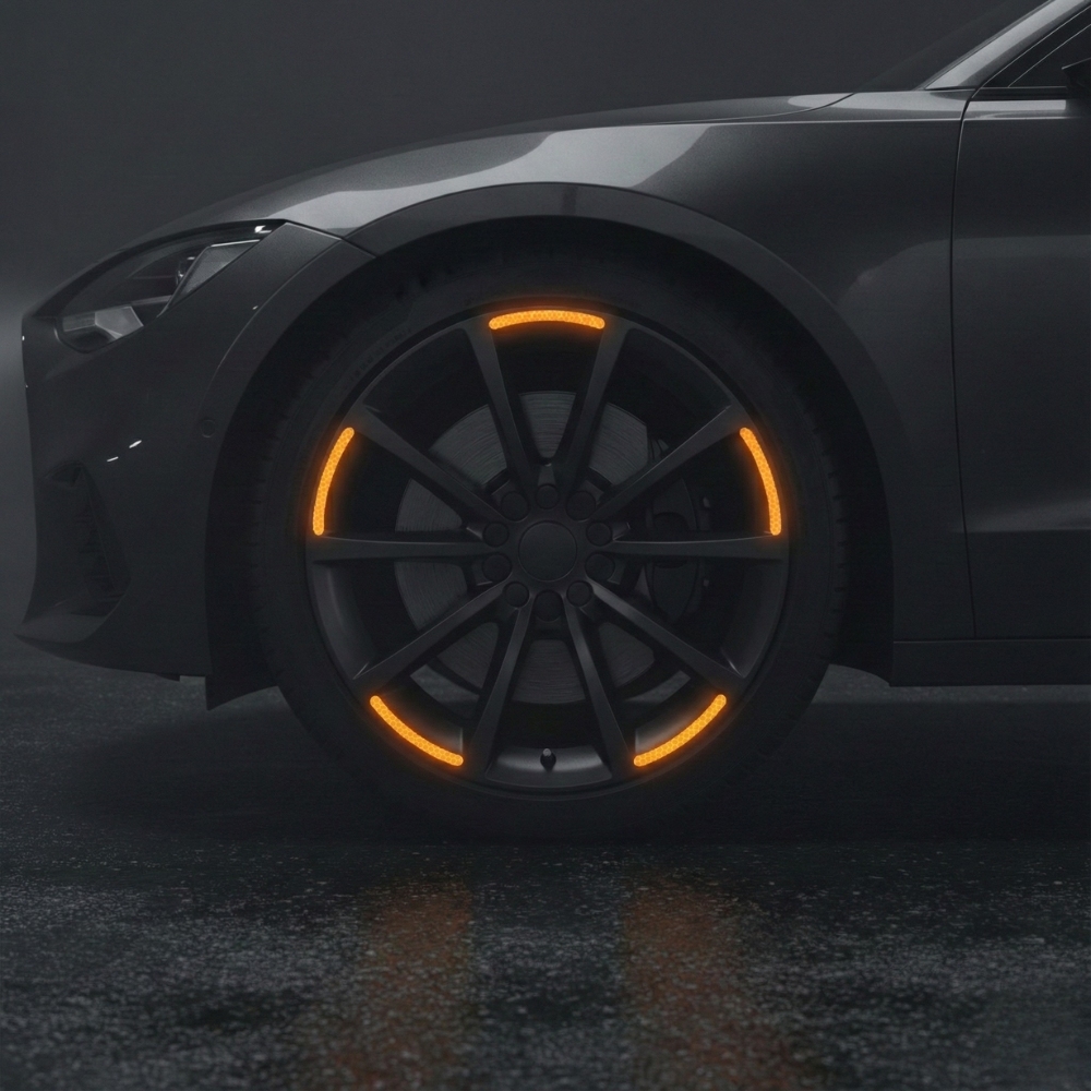 Reflective Car Stickers For Night Drive Safety And Vehicle Visibility
