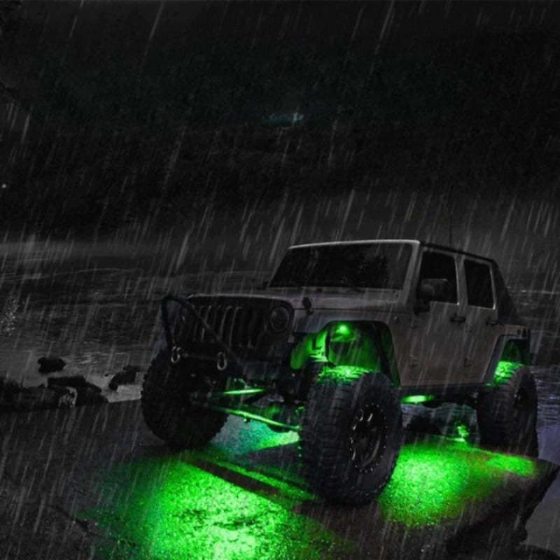 Set Of 4 Multicolor Rock Light-Car Door Sills