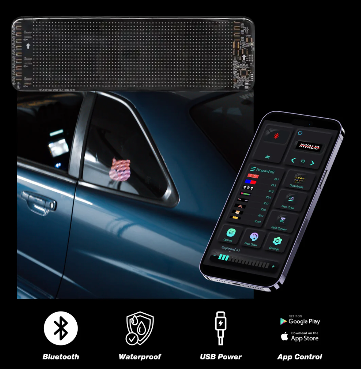 Custom Pixel Led Panel-Car Door Sills