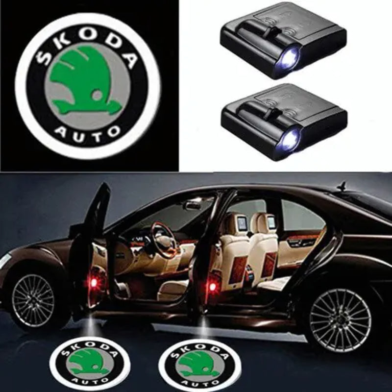 Wireless LED Skoda Car Door Lights-Car Door Sills