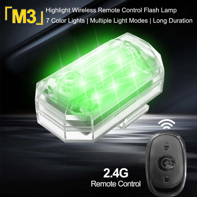 7 Color Wireless LED Strobe Lights With Controller-Car Door Sills