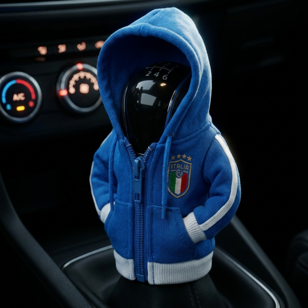 Italy Gear Shift Hoodie Cover, Gli Azzurri Azure Blue Fan Tribute for World Cup 2026