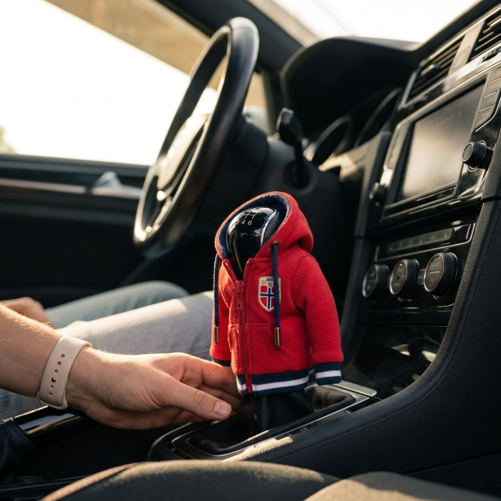 Norway Gear Shift Hoodie Cover, Lions Red Road-Trip Fan Decor for World Cup 2026