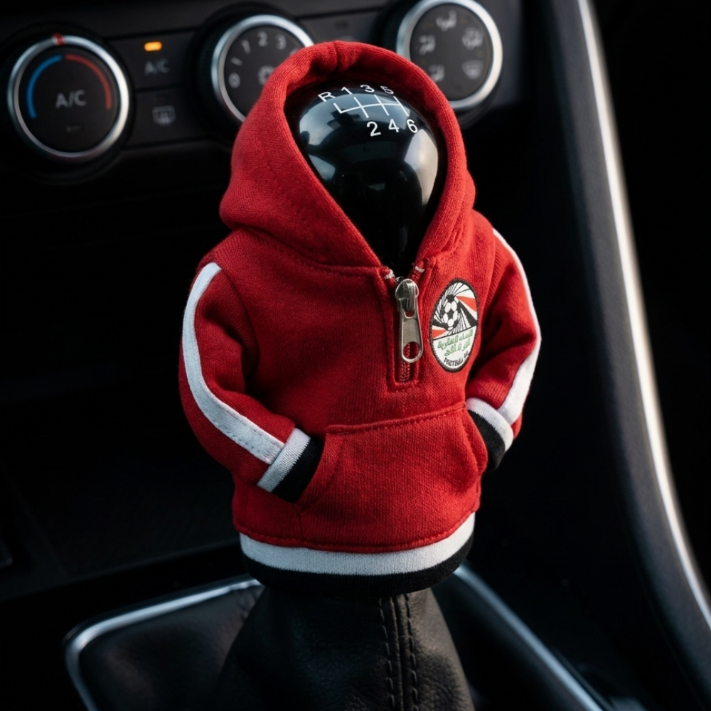 Egypt Gear Shift Hoodie Cover, Pharaohs Red Fan Tribute for World Cup 2026