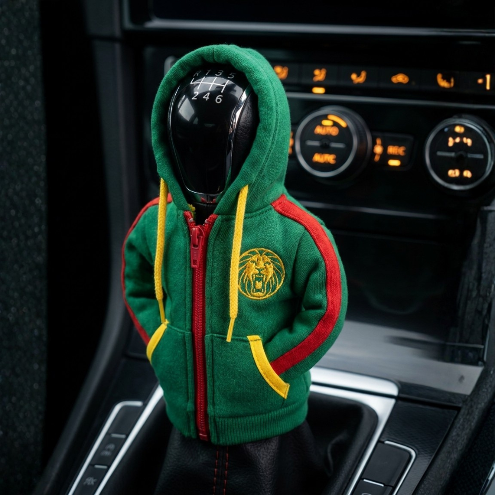 Cameroon Gear Shift Hoodie Cover, Indomitable Lions Fan Decor for World Cup 2026